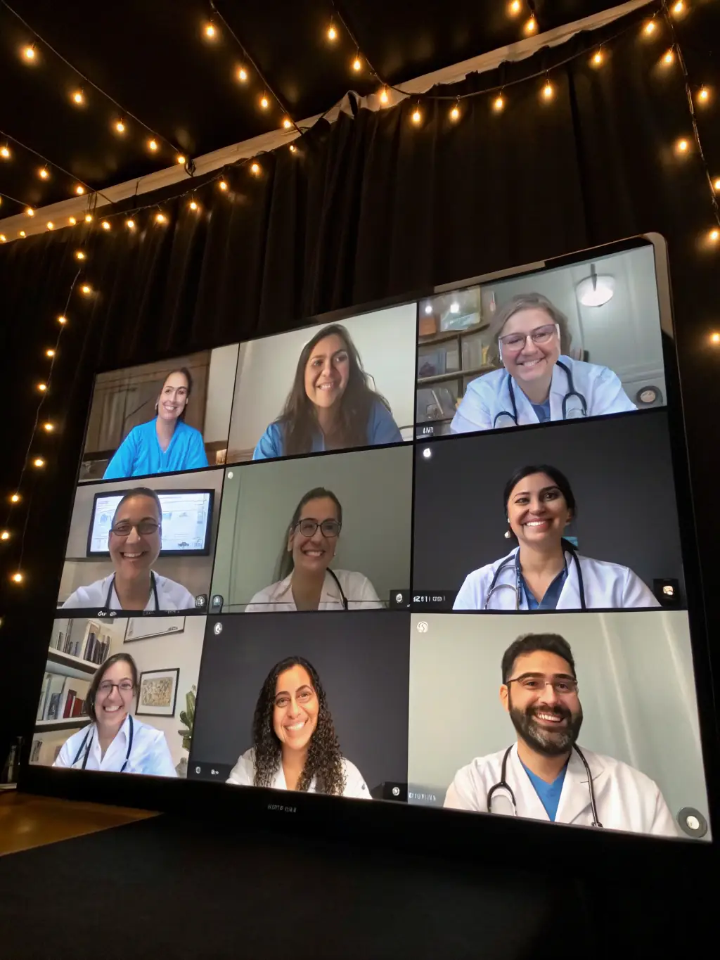 Veterinarians networking during a virtual event, emphasizing the platform's ability to connect professionals in the field.